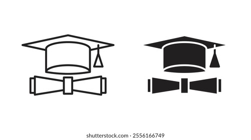 Degree Filled flat icons set for apps and web ui designs.