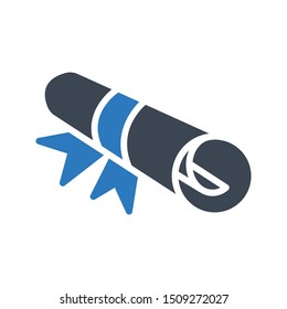 degree glyph colour vector icon