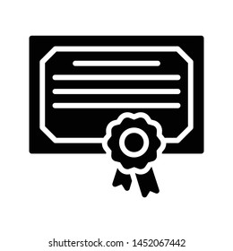 degree glyph flat vector icon