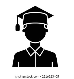 Icono vector de glifo de grado que puede modificarse fácilmente

