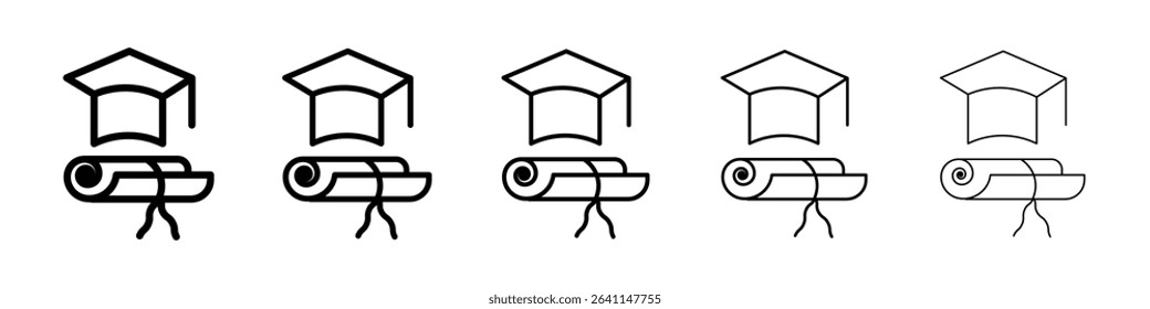 Degree icon concept. graphic design, logo, Web, UI.