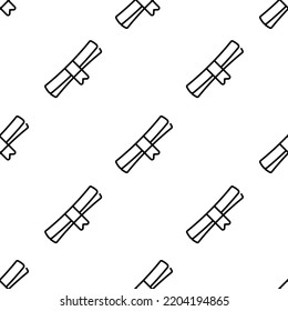 degree icon pattern. Seamless degree pattern on white background.