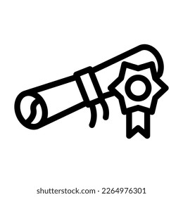 degree line icon illustration vector graphic