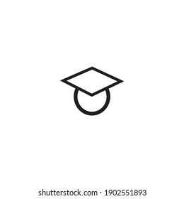 Degree Line icon vector illustration on white background.