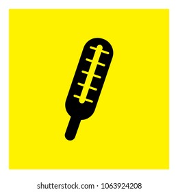 degree meter. thermometer icon vector