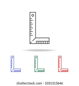 Degree Square line icon. Elements in multi colored icons for mobile concept and web apps. Icons for website design and development, app development on white background