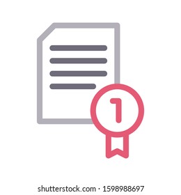 degree vector color line icon 
