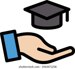 degree vector color line icon