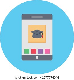 degree vector colour flat icon