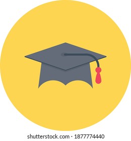 degree vector colour flat icon