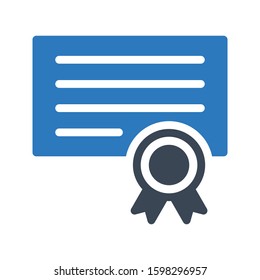 degree vector glyph color icon 
