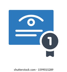 degree vector glyph color icon 