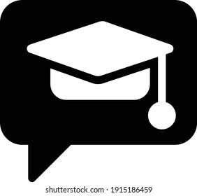 degree vector glyph flat icon