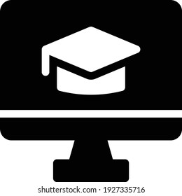 degree vector glyph flat icon