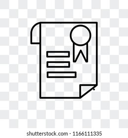 Degree vector icon isolated on transparent background, Degree logo concept
