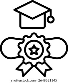 Degree Vector Line Icon Design