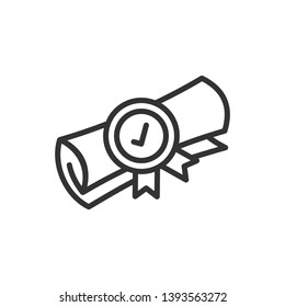 Degree Vector Out Line Icon