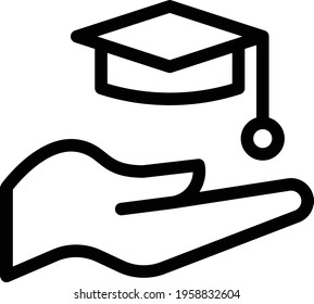 degree vector thin line icon