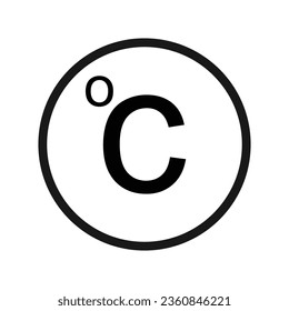 Vektorgrafik-Design von Grad Celsius
