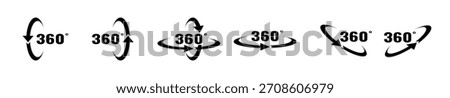 degrees icon degree view rotation icon isolated