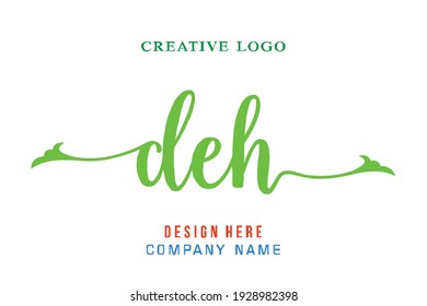 DEH lettering logo is simple, easy to understand and authoritative