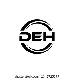 DEH Logo Design, Inspiration for a Unique Identity. Modern Elegance and Creative Design. Watermark Your Success with the Striking this Logo.