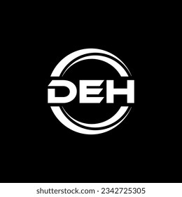 DEH Logo Design, Inspiration for a Unique Identity. Modern Elegance and Creative Design. Watermark Your Success with the Striking this Logo.