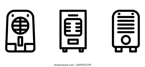 dehumidifier icon or logo isolated sign symbol vector illustration - high quality black style vector icons

