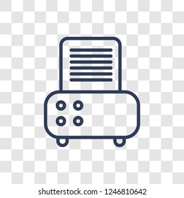 Dehumidifier icon. Trendy linear Dehumidifier logo concept on transparent background from Furniture and Household collection