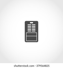 Dehumidifier vector icon. Climatic equipment vector icon.