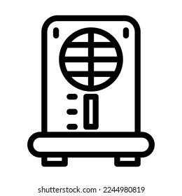Dehumidifier Vector Line Icon Design