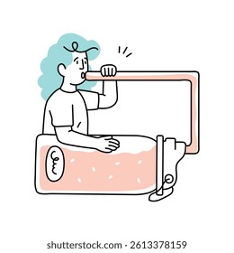 Dehydration Concept Vector style illustration.