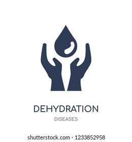 Dehydration icon. Dehydration filled symbol design from Diseases collection. Simple element vector illustration on white background