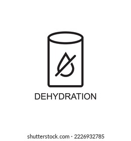 dehydration icon , water icon vector