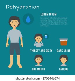 Dehydration Infographic Template. Healthcare And Medical Infographic