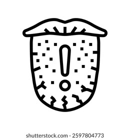 dehydration warning diarrhea line icon vector. dehydration warning diarrhea sign. isolated contour symbol black illustration