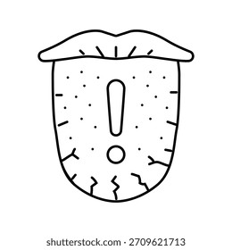 dehydration warning diarrhea line icon vector. dehydration warning diarrhea sign. isolated contour symbol black illustration
