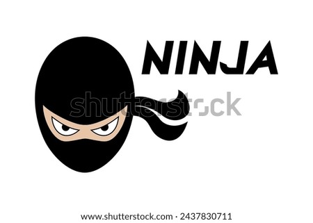 Deisgn of ninja head flat draw