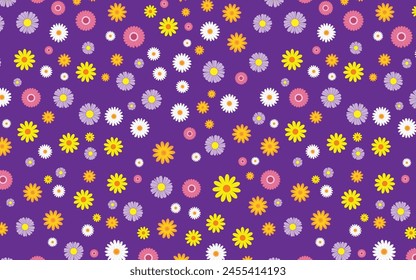 deisy all color on purple background