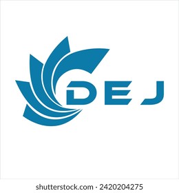 DEJ letter design. DEJ letter technology logo design on white background. DEJ Monogram logo design for entrepreneur and business