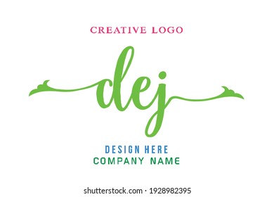 DEJ lettering logo is simple, easy to understand and authoritative