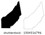 DeKalb County, Alabama (Counties in Alabama, United States of America,USA, U.S., US) map vector illustration, scribble sketch DeKalb map