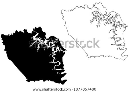 DeKalb County, State of Tennessee (U.S. county, United States of America, USA, U.S., US) map vector illustration, scribble sketch DeKalb map