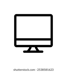 dekstop line icon vector illustration