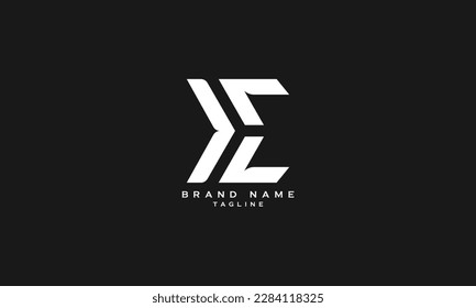 DEL, DE, ED, Abstract initial monogram letter alphabet logo design