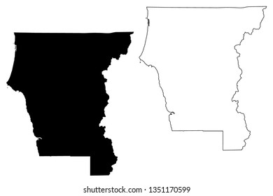 Del Norte County, California (Counties in California, United States of America,USA, U.S., US) map vector illustration, scribble sketch Del Norte map