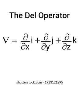 the del operator vector calculus