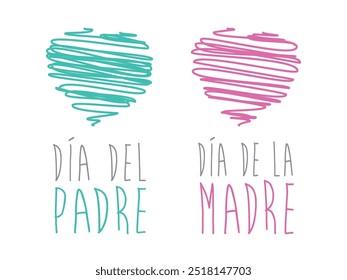 Día del Padre, Día de la Madre. Dia dos Pais, Dia das Mães em Espanhol