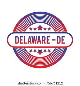 Delaware DE vector badge
