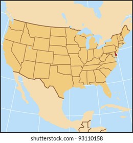 Delaware Locate Map